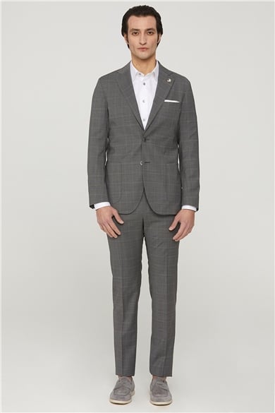 Plaid Gray Suit