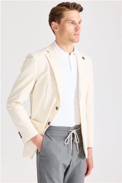Ekru Pamuk Ceket