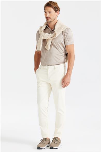 Ekru Pamuk Chino Pantolon 