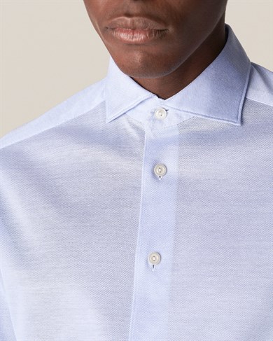 Eton Mavi Contemporary Pique Gömlek