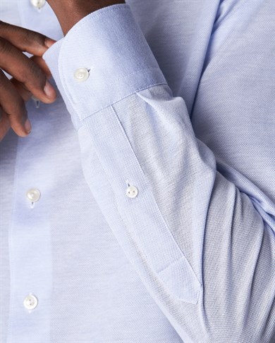 Eton Mavi Contemporary Pique Gömlek