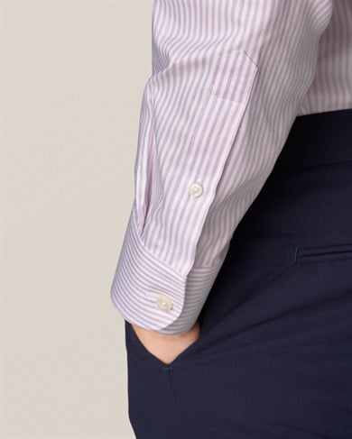 Eton Pembe Çizgili Erkek Gömlek