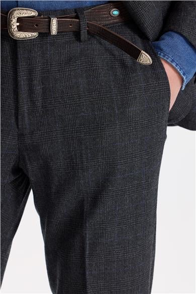 Füme Flanel Yün Takım Elbise