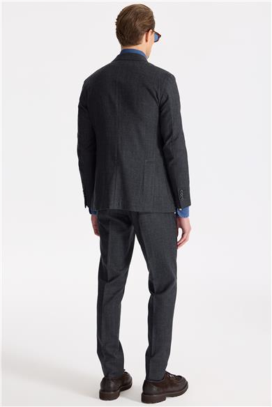 Füme Flanel Yün Takım Elbise