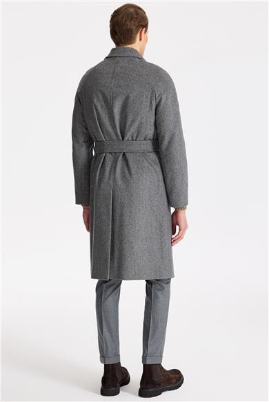 Füme Raglan Yün Kaşmir Palto