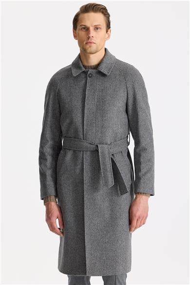 Füme Raglan Yün Kaşmir Palto