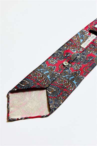 Fuşya Astarsız 3 Fold İpek Kravat