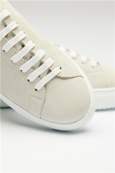 Bej Deri Sneaker