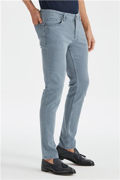 Gri Erkek Denim Pantolon