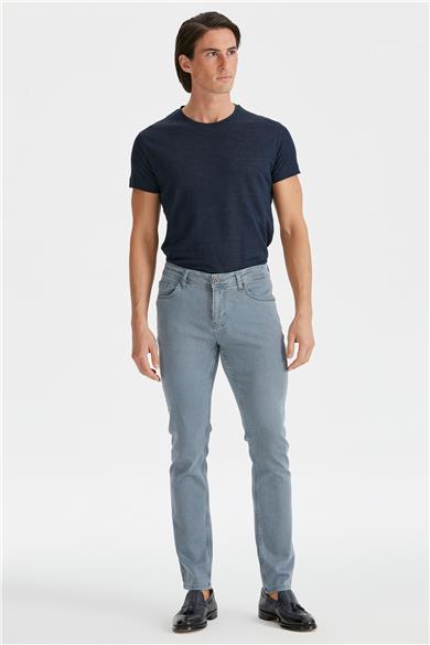 Gri Erkek Denim Pantolon