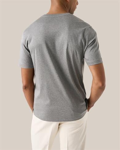 Gri Filo Di Scozia Pamuk T-Shirt