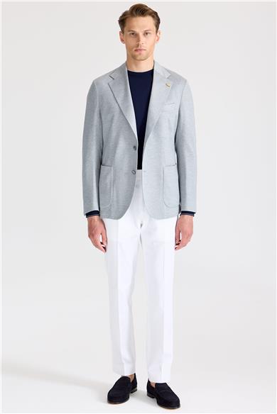 Gri İpek Pamuk Ceket