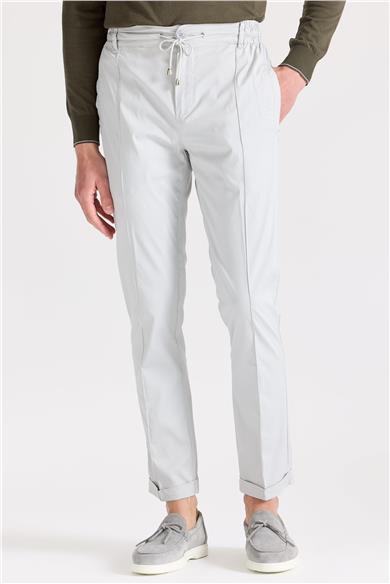 Gri Likra Pamuk Spor Pantolon