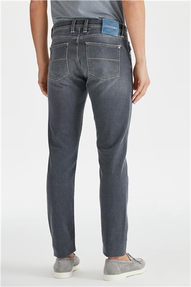 Gri Organik Pamuklu Denim Pantolon