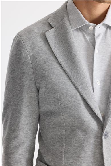 Gri Pamuk Kaşmir Ceket