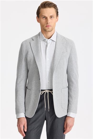 Gri Pamuk Kaşmir Ceket