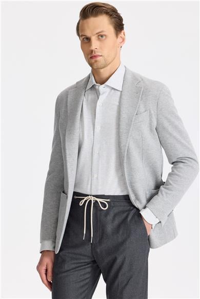 Gri Pamuk Kaşmir Ceket