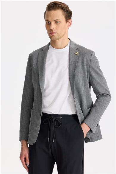 Gri Running Spor Ceket