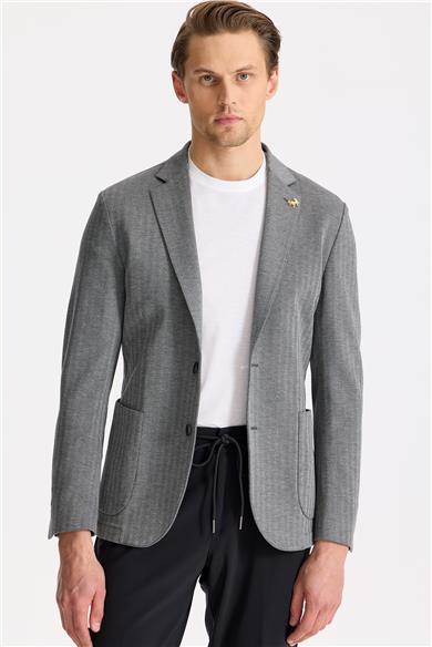 Gri Running Spor Ceket