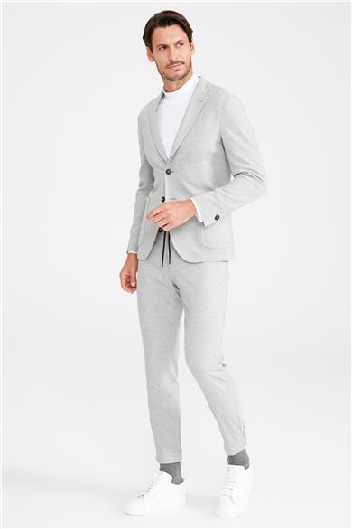 Gri Running Spor Takım Elbise