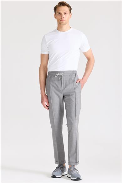 Gri Yün Spor Pantolon