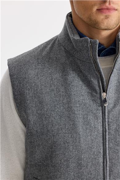 Gri Yün Yelek 