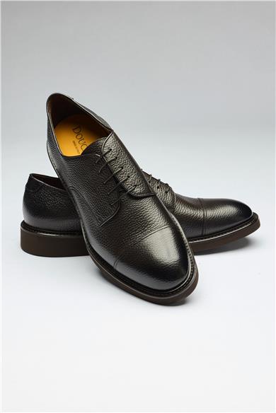 Kahverengi Bağcıklı Deri Ayakkabı