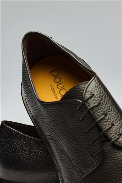 Kahverengi Bağcıklı Deri Ayakkabı