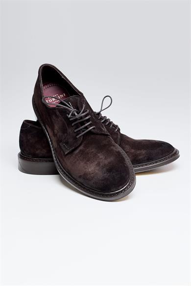 Kahverengi Bağcıklı Süed Ayakkabı