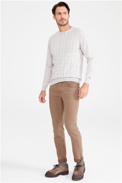 Kahverengi Denim Pantolon
