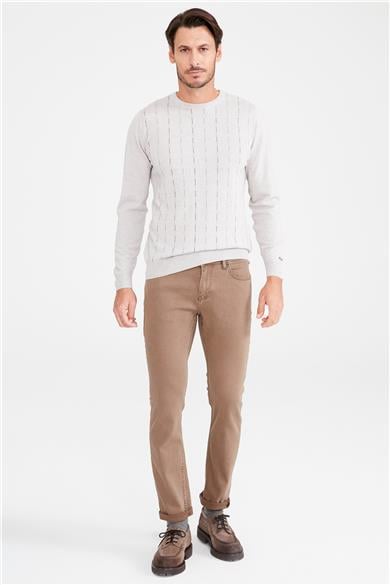 Kahverengi Denim Pantolon