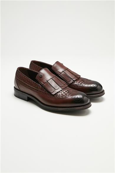 Kahverengi Deri Loafer 