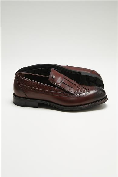 Kahverengi Deri Loafer 