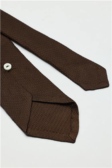 Kahverengi Garza İpek Kravat