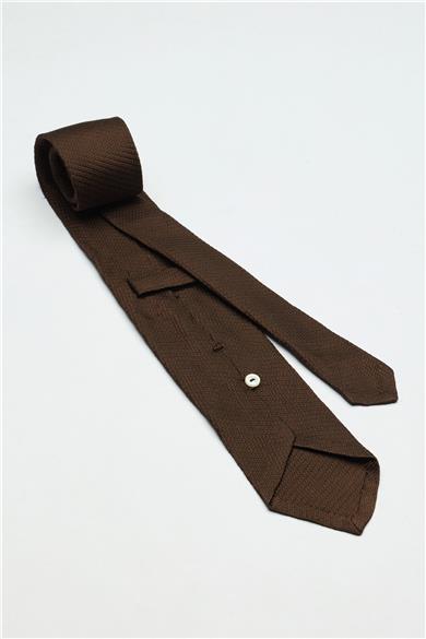 Kahverengi Garza İpek Kravat