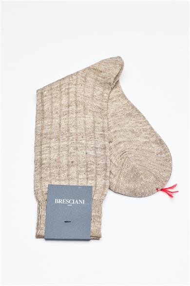 Kahverengi Keten Çorap