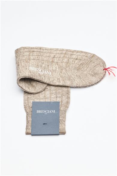 Kahverengi Keten Çorap