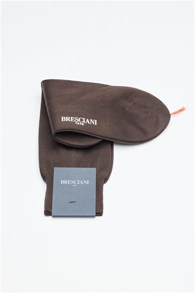 Kahverengi Merserize Pamuk Çorap