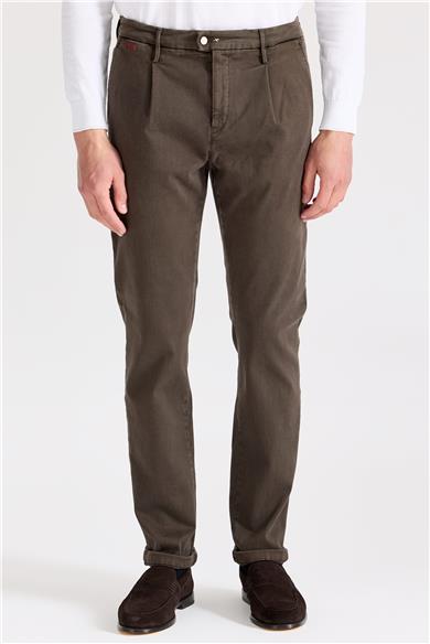 Kahverengi Pamuk Chino Pantolon