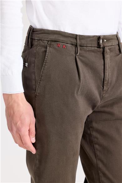 Kahverengi Pamuk Chino Pantolon