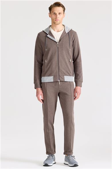 Kahverengi Pamuk Eşofman Takımı