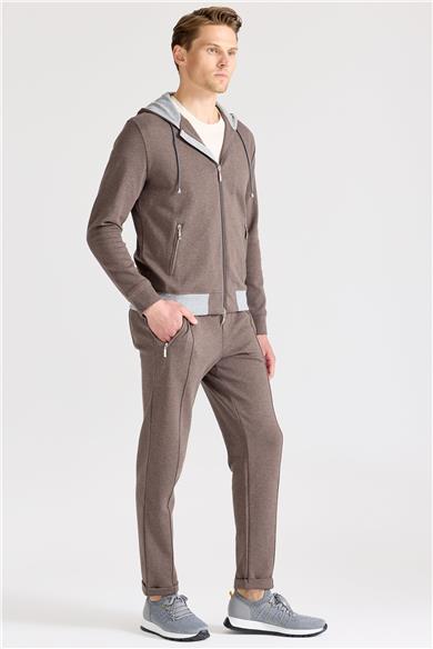 Kahverengi Pamuk Eşofman Takımı