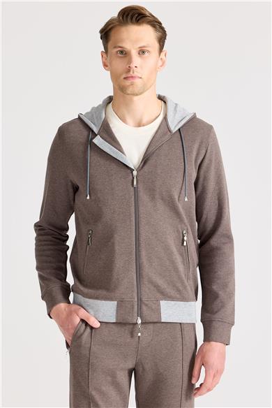 Kahverengi Pamuk Eşofman Takımı