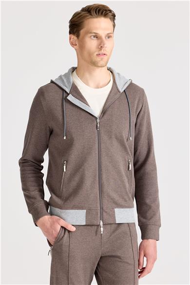 Kahverengi Pamuk Eşofman Takımı