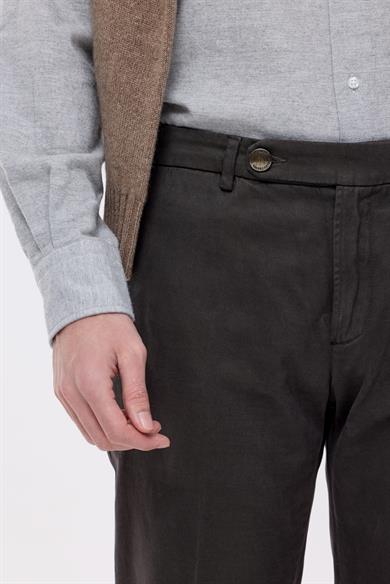 Kahverengi Pamuk Kaşmir Chino Pantolon