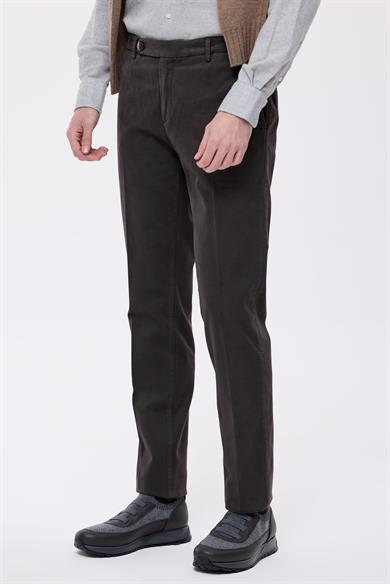 Kahverengi Pamuk Kaşmir Chino Pantolon