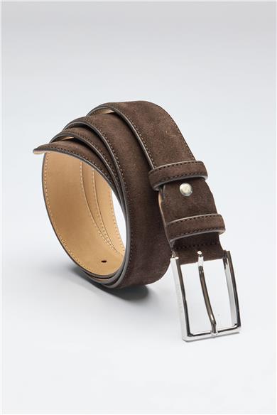 Kahverengi Süed Kemer