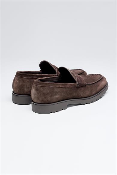 Kahverengi Süed Loafer 