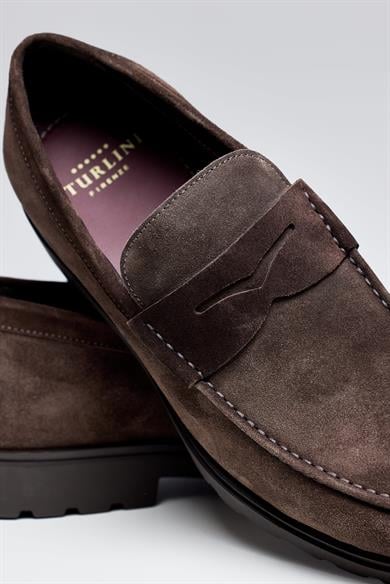 Kahverengi Süed Loafer 