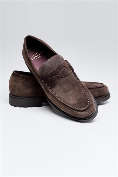 Kahverengi Süed Loafer 